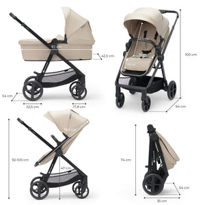 Travel System Newly 3 en 1 + Base Mink FX