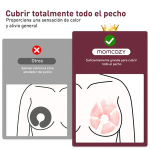 Almohadillas de pecho frío/calor con 2 cubiertas suaves - MOMCOZY - Mini Nuts - Expertos en sillas de auto y coches de paseo