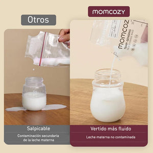 Bolsas para plmacenar leche materna con boquilla - MOMCOZY - Mini Nuts - Expertos en sillas de auto y coches de paseo