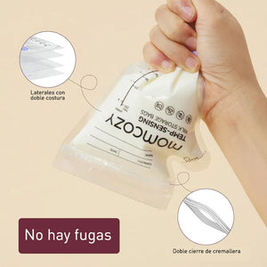 Bolsas para plmacenar leche materna con boquilla - MOMCOZY - Mini Nuts - Expertos en sillas de auto y coches de paseo