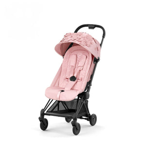 Coche de Paseo Cöya FE Simply Flowers Pink - Cybex Platinium - Mini Nuts - Expertos en sillas de auto y coches de paseo para bebés