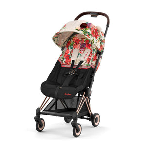 Coche de Paseo Cöya FE Spring Blossom Light Beige - Cybex Platinum - Mini Nuts - Expertos en sillas de auto y coches de paseo para bebés