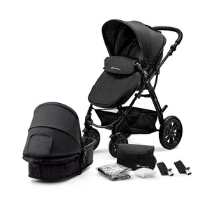 Coche de paseo Moov 2 en 1 Black - KinderKraft - Mini Nuts - Expertos en sillas de auto y coches de paseo