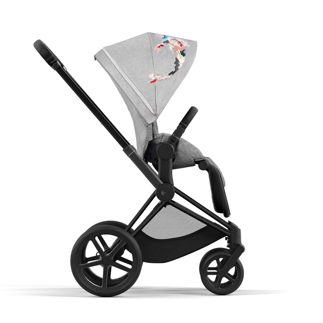 Coche de paseo Priam Fashion Koi Grey 4.0 - Cybex Platinum - Mini Nuts - Expertos en sillas de auto y coches de paseo para bebés