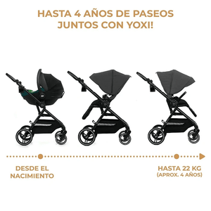 Coche de paseo Yoxi - KinderKraft - Mini Nuts - Expertos en sillas de auto y coches de paseo