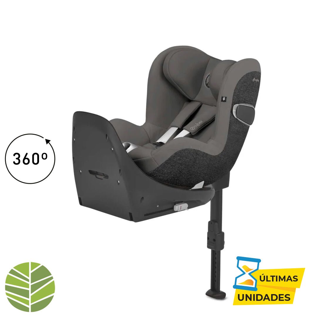 Silla de Auto Convertible Sirona Z2 i - Size 360° + Base Z - Cybex Platinum - Mini Nuts - Expertos en sillas de auto y coches de paseo