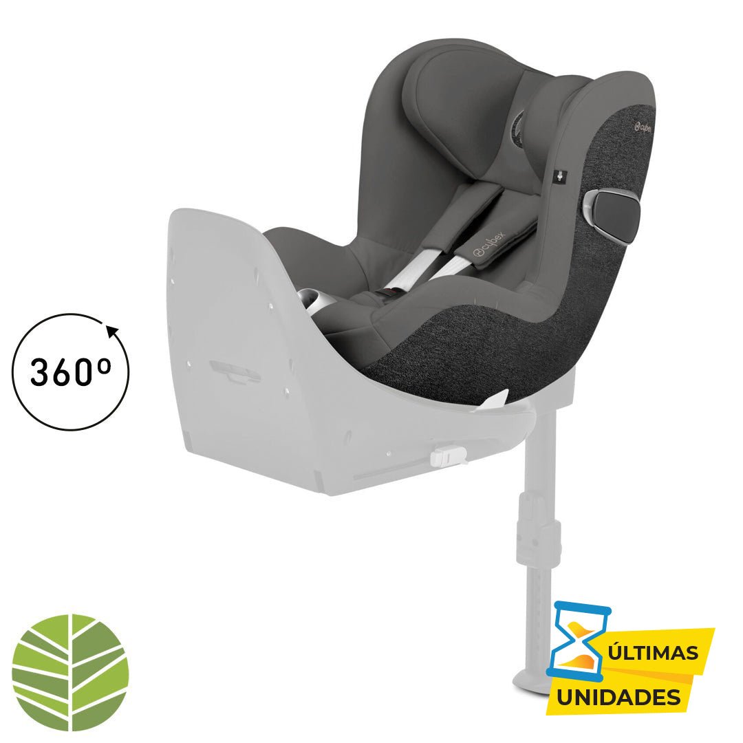 Silla de Auto Convertible Sirona Z2 i - Size 360° (sin base) - Cybex Platinum - Mini Nuts - Expertos en sillas de auto y coches de paseo