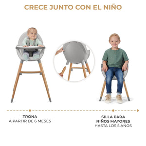 Silla de comer 2 en 1 Fini 2 - KinderKraft - Mini Nuts - Expertos en sillas de auto y coches de paseo