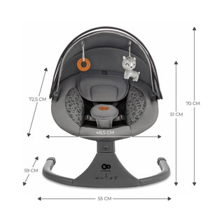 Silla Mecedora/Hamaca eléctrica Lumi 2 - KinderKraft - Mini Nuts - Expertos en sillas de auto y coches de paseo