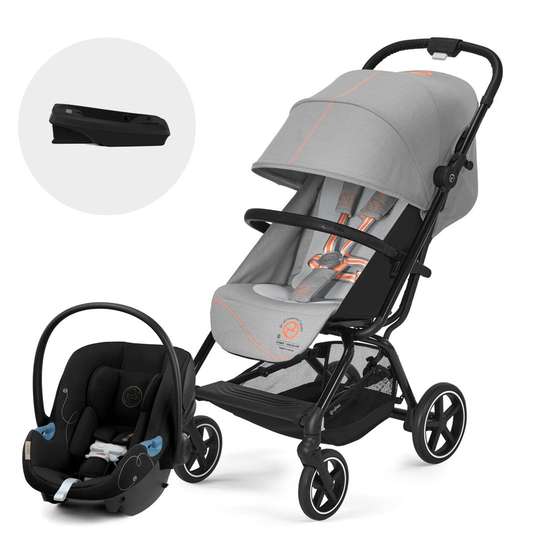 Travel System Eezy S Plus 2 + Aton G + Base - Cybex Gold-MiniNuts expertos en coches y sillas de auto para bebé