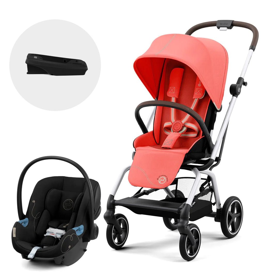 Travel System Eezy S Twist Plus 2 + Aton G + Base - Cybex Gold-MiniNuts expertos en coches y sillas de auto para bebé