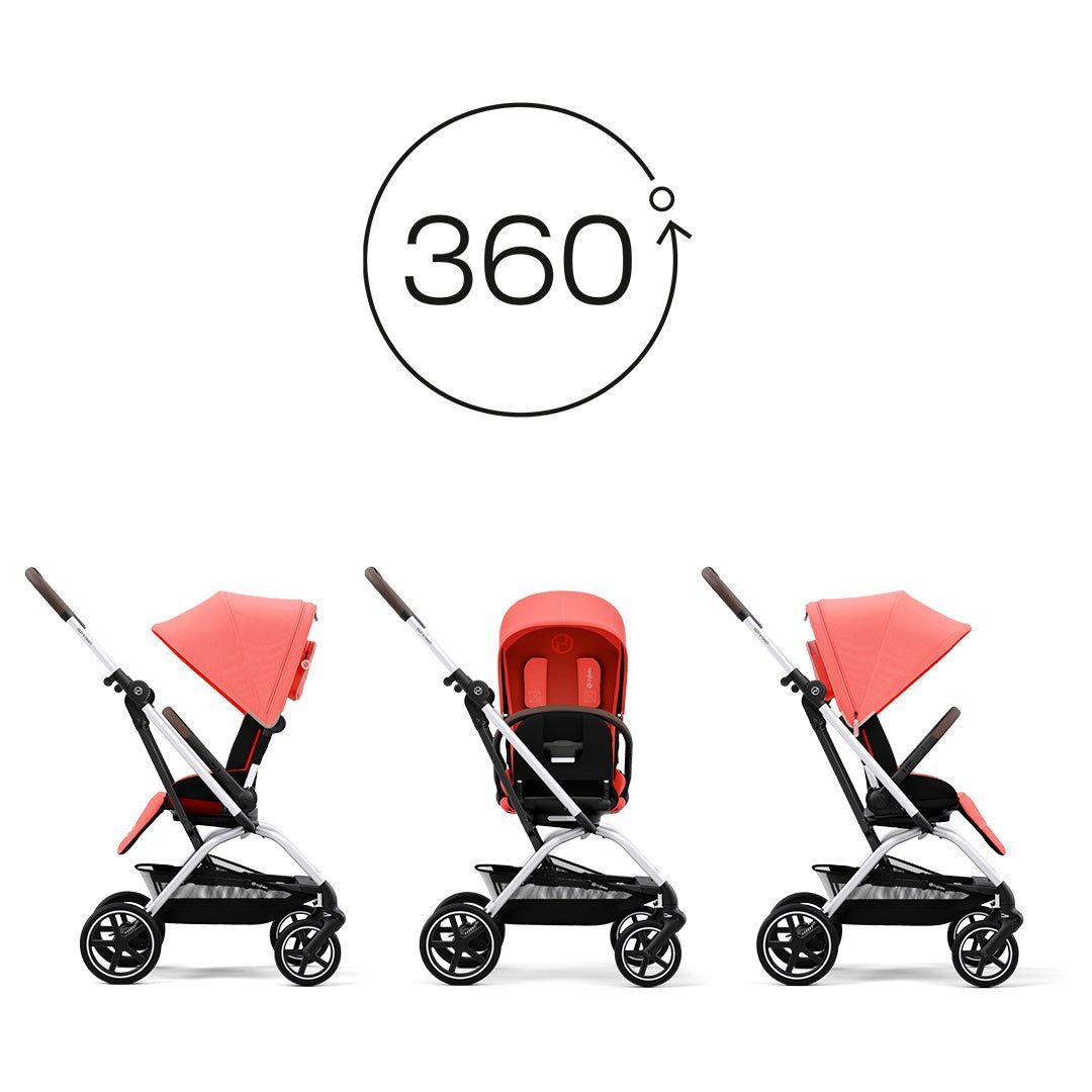 Travel System Eezy S Twist Plus 2 + Aton G + Base - Cybex Gold-MiniNuts expertos en coches y sillas de auto para bebé