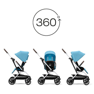 Travel System Eezy S Twist Plus 2 + Aton G + Base - Cybex Gold - Mini Nuts - Expertos en sillas de auto y coches de paseo