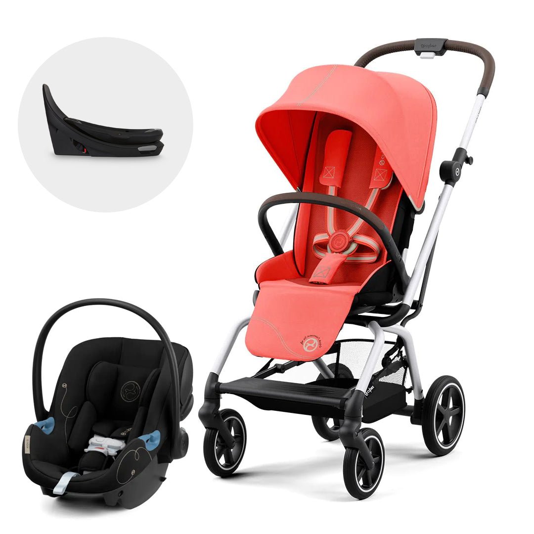 Travel System Eezy S Twist Plus 2 + Aton G Swivel + Base - Cybex Gold-MiniNuts expertos en coches y sillas de auto para bebé