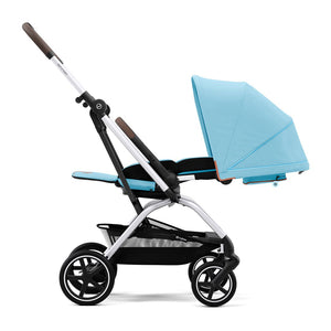 Travel System Eezy S Twist Plus 2 + Aton G Swivel + Base - Cybex Gold - Mini Nuts - Expertos en sillas de auto y coches de paseo