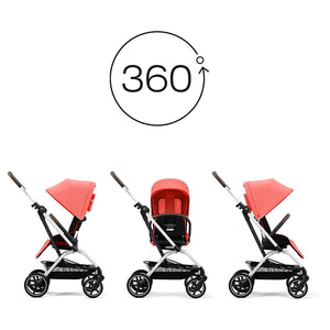 Travel System Eezy S Twist Plus 2 - Cybex Gold - Mini Nuts - Expertos en sillas de auto y coches de paseo