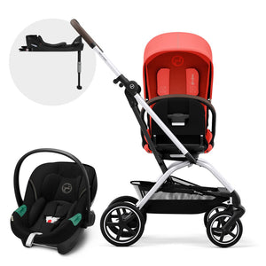 Travel System Eezy S Twist Plus 2 - Cybex Gold - Mini Nuts - Expertos en sillas de auto y coches de paseo