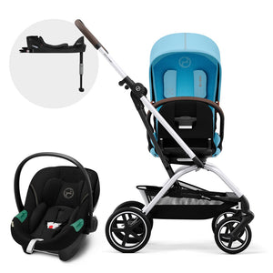 Travel System Eezy S Twist Plus 2 - Cybex Gold - Mini Nuts - Expertos en sillas de auto y coches de paseo