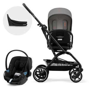 Travel System Eezy S Twist Plus 2 - Cybex Gold - Mini Nuts - Expertos en sillas de auto y coches de paseo