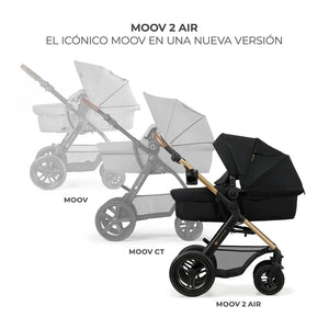 Travel System Moov 2 Air XL 3 en 1 + Base Isofix Mink FX - KinderKraft - Mini Nuts - Expertos en sillas de auto y coches de paseo