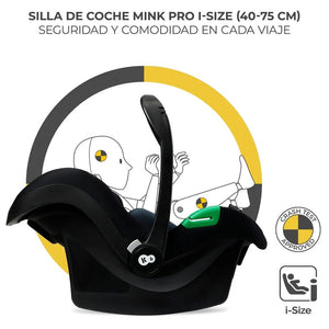 Travel System Moov 2 Air XL 3 en 1 + Base Isofix Mink FX - KinderKraft - Mini Nuts - Expertos en sillas de auto y coches de paseo