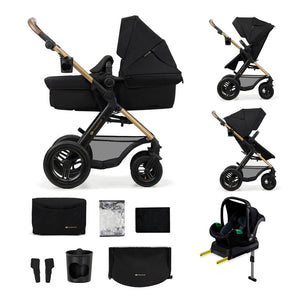 Travel System Moov 2 Air XL 3 en 1 + Base Isofix Mink FX - KinderKraft - Mini Nuts - Expertos en sillas de auto y coches de paseo