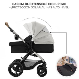 Travel System Moov 2 XL 3 en 1 - KinderKraft - Mini Nuts - Expertos en sillas de auto y coches de paseo