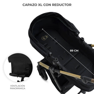 Travel System Moov 2 XL 3 en 1 - KinderKraft - Mini Nuts - Expertos en sillas de auto y coches de paseo