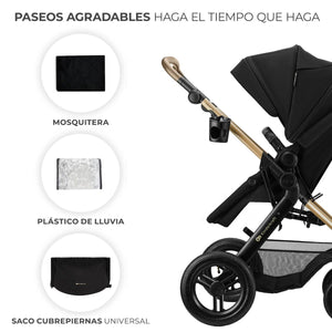 Travel System Moov 2 XL 3 en 1 - KinderKraft - Mini Nuts - Expertos en sillas de auto y coches de paseo