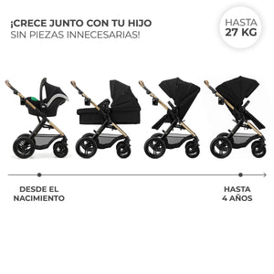 Travel System Moov 2 XL 3 en 1 - KinderKraft - Mini Nuts - Expertos en sillas de auto y coches de paseo