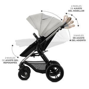 Travel System Moov 2 XL 3 en 1 - KinderKraft - Mini Nuts - Expertos en sillas de auto y coches de paseo