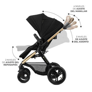 Travel System Moov 2 XL 3 en 1 - KinderKraft - Mini Nuts - Expertos en sillas de auto y coches de paseo