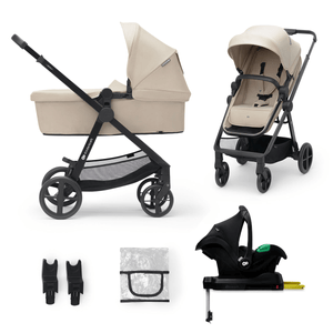 Travel System Newly 3 en 1 + Base Mink FX - KinderKraft - Mini Nuts - Expertos en sillas de auto y coches de paseo