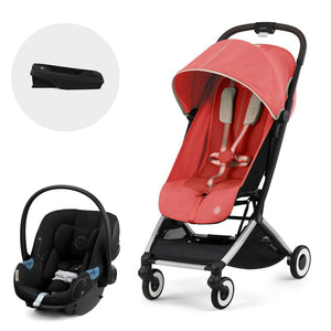 Travel System Orfeo + Aton G + Base - Cybex Gold - Mini Nuts - Expertos en sillas de auto y coches de paseo