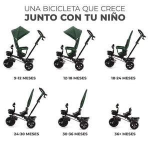 Triciclo 3 en 1 AVEO - KinderKraft - Mini Nuts - Expertos en sillas de auto y coches de paseo para bebés