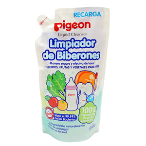 Liquido limpiador de mamaderas Pigeon 650 ml Recarga - Pigeon-MiniNuts