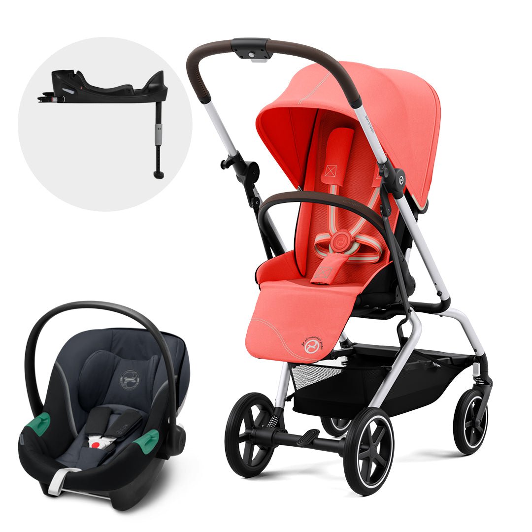 Travel System Eezy S Twist PLUS 2 + Aton S2 + Base Cybex - Cybex-MiniNuts expertos en coches y sillas de auto para bebé